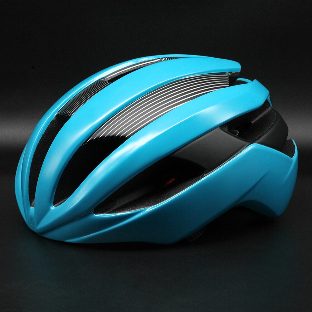 Ultralight Aero Racefiets Mannen Vrouwen Helm Fietshelmen Velocis Aerodynamica Wind Helm Sport Fiets Helm Casco Ciclismo: Sky Blue