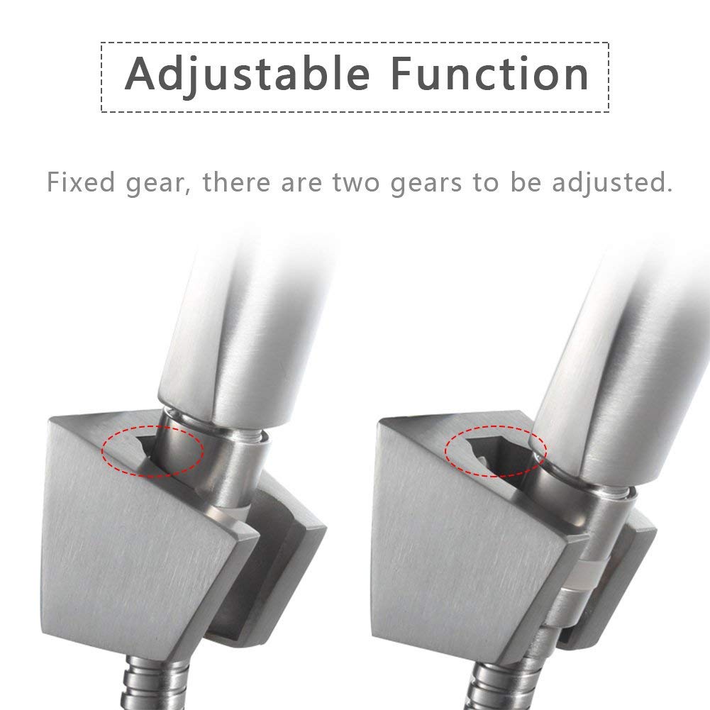 SUS304 stainless steel hand-held shower head bracket fixed base adjustable bathroom shower accessories