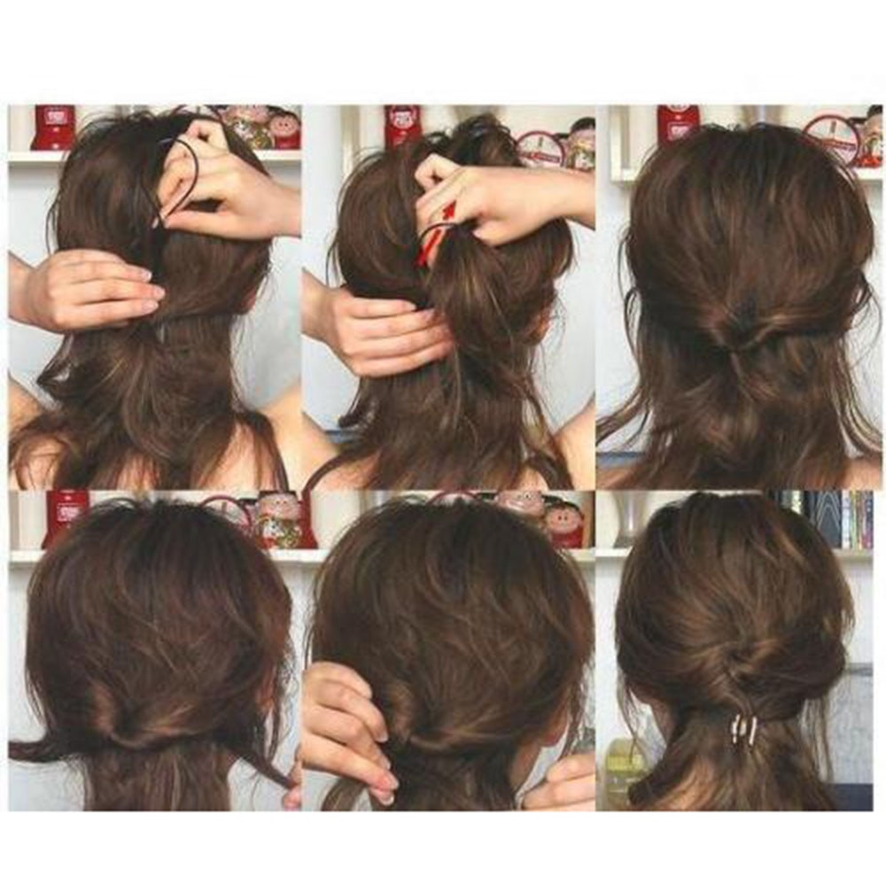 Herramienta mágica Simple de peinado, accesorios de plástico para trenza de cabello, herramienta de maquillaje, coleta Popular, creador de peluquería, 2 uds.