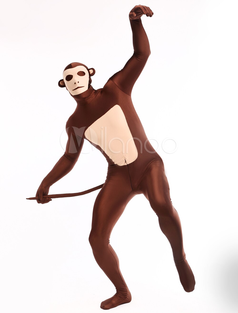 Halloween carnaval fête unisexe singe modèle complet corps Animal Zentai costume