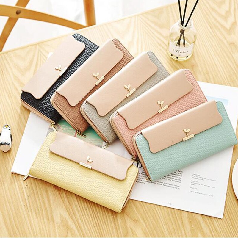 Dames portemonnees, grote capaciteit telefoon portemonnee, snoepkleurige dames clutch, lange rits portemonnees, carteira