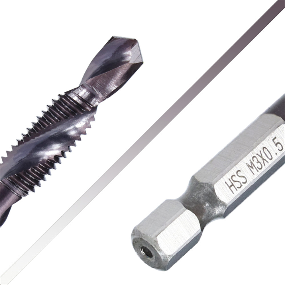 Schroef Tap Boor M3 M4 M5 M6 M8 M0 Hex Schacht Draad Threading Machine Tools Hrc89 Metric Plug Tap