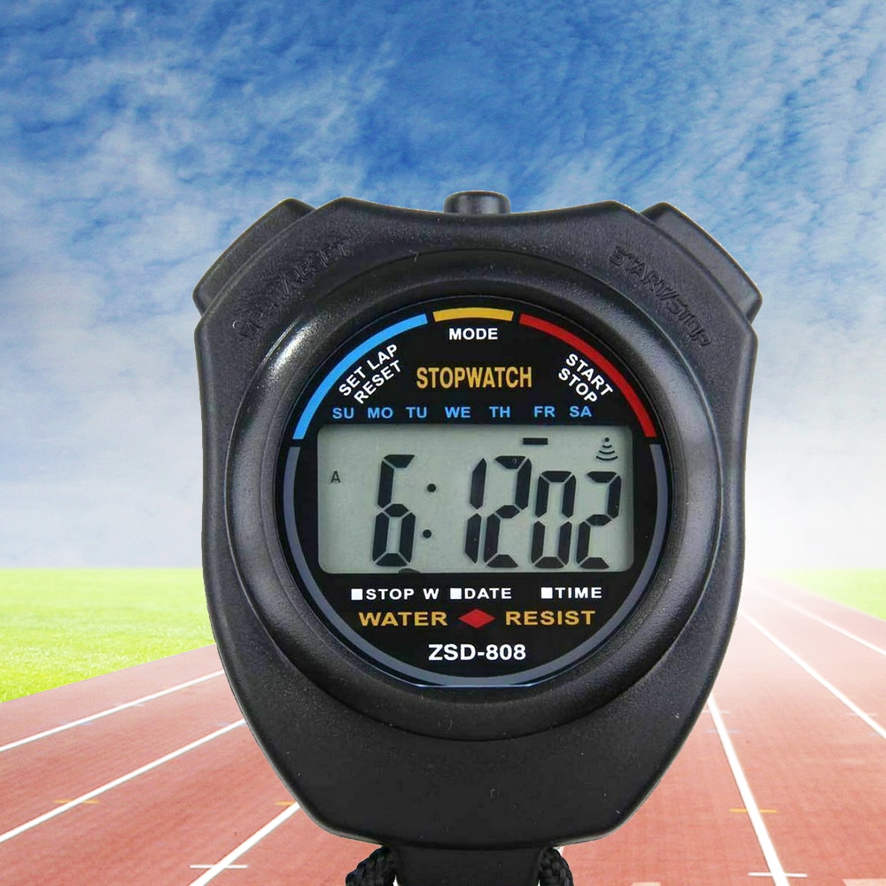 Waterproof Stop Watch Handheld Outdoor Sports Running Training Timer Portable Digital Stopwatch Timer