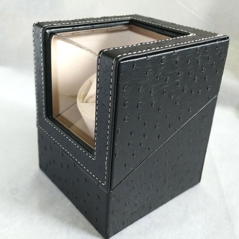 Automatic Watch Winder Box For Mechanical Watches Brand Single Watch Rotator Box Luxury Transparent Case Clock Winder: N