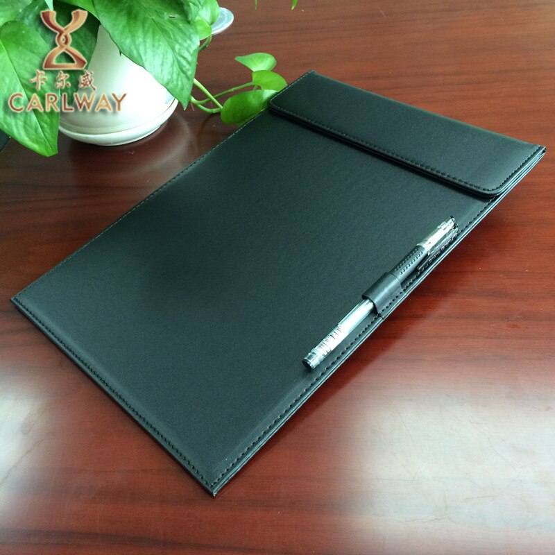 Carpeta de archivo de cuero PU de para oficina de negocios, carpeta organizadora de escritorio a4, 311D, tablero de portapapeles para menú