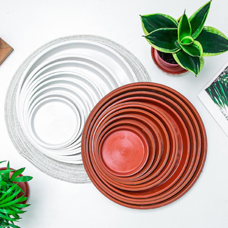Plateau de Pot de fleur en plastique, 10 pièces, soucoupe de plante ronde goutte à goutte, plateaux de Pot de fleurs, Pot intérieur et extérieur, fournitures de jardin pour la maison D1