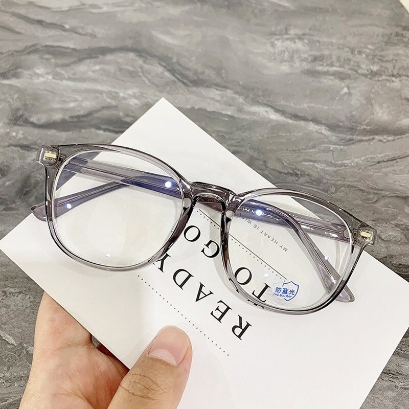 Oulylan Vintage Round Glasses Frame Women Men Blocking Blue Light Eyeglasses Computer Eye Glasses Clear Lens Optical Spectacles