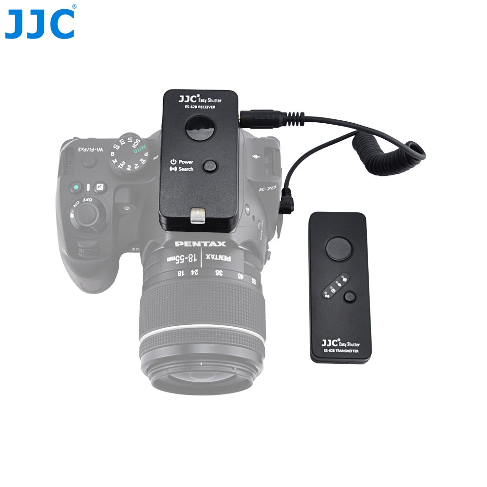 JJC 2.4 GHz RF Draadloze Camera Afstandsbediening 100 Meters Afstand 16 Miljoen Kanaal voor PENTAX CS-310 Compatibel Camera