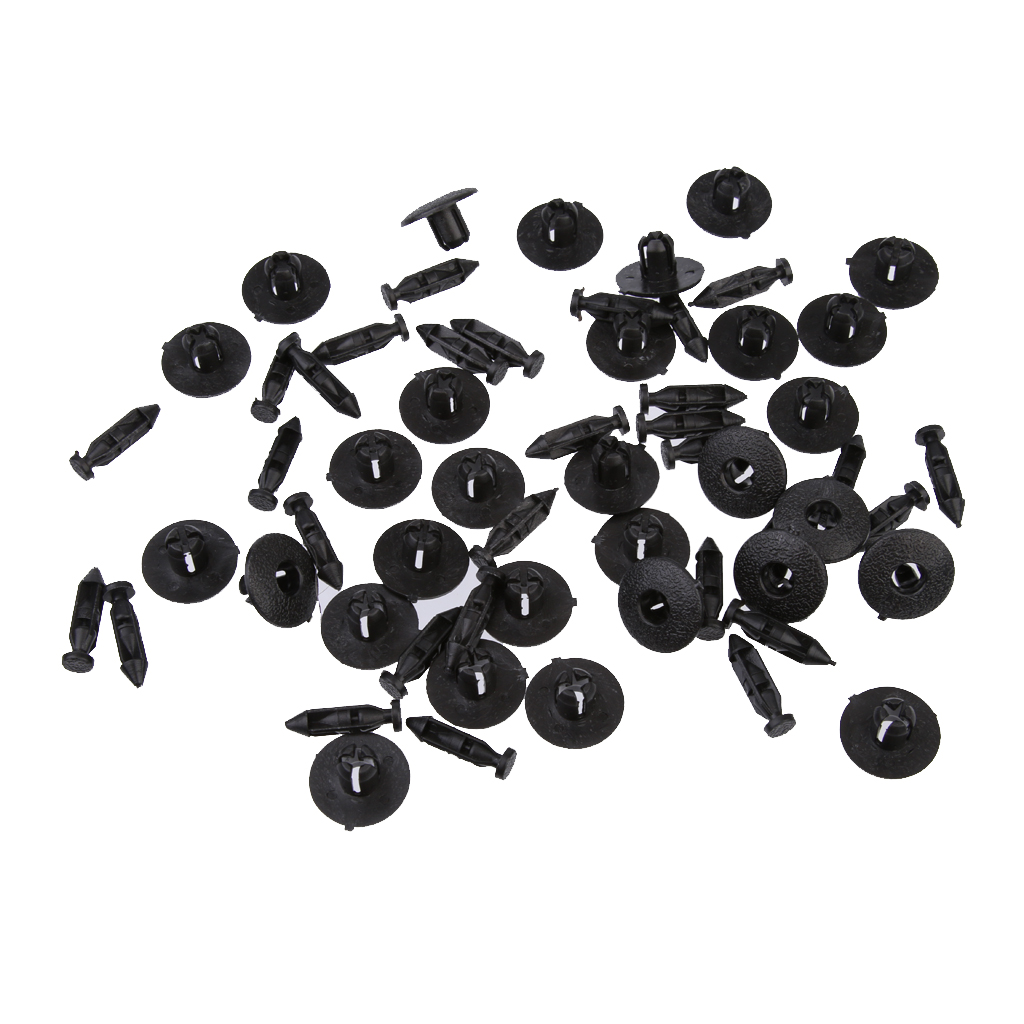 30pcs Bumper Radiator Mounting Clips Fastener 8mm For Volvo Subaru