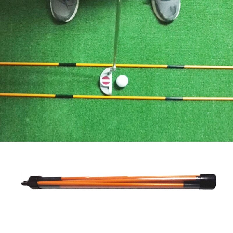 Golf Swing Putter Indicator Training Aid Tool Foldable Golf Indicator Stick Putter Auxiliary Exerciser for Improved