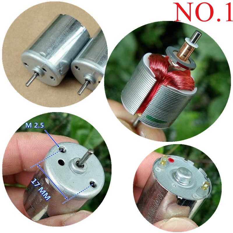370 series DC MOTOR 3V-24V high speed Mute Large Torque 3.7V 7.4V 12V RC ship model car motor