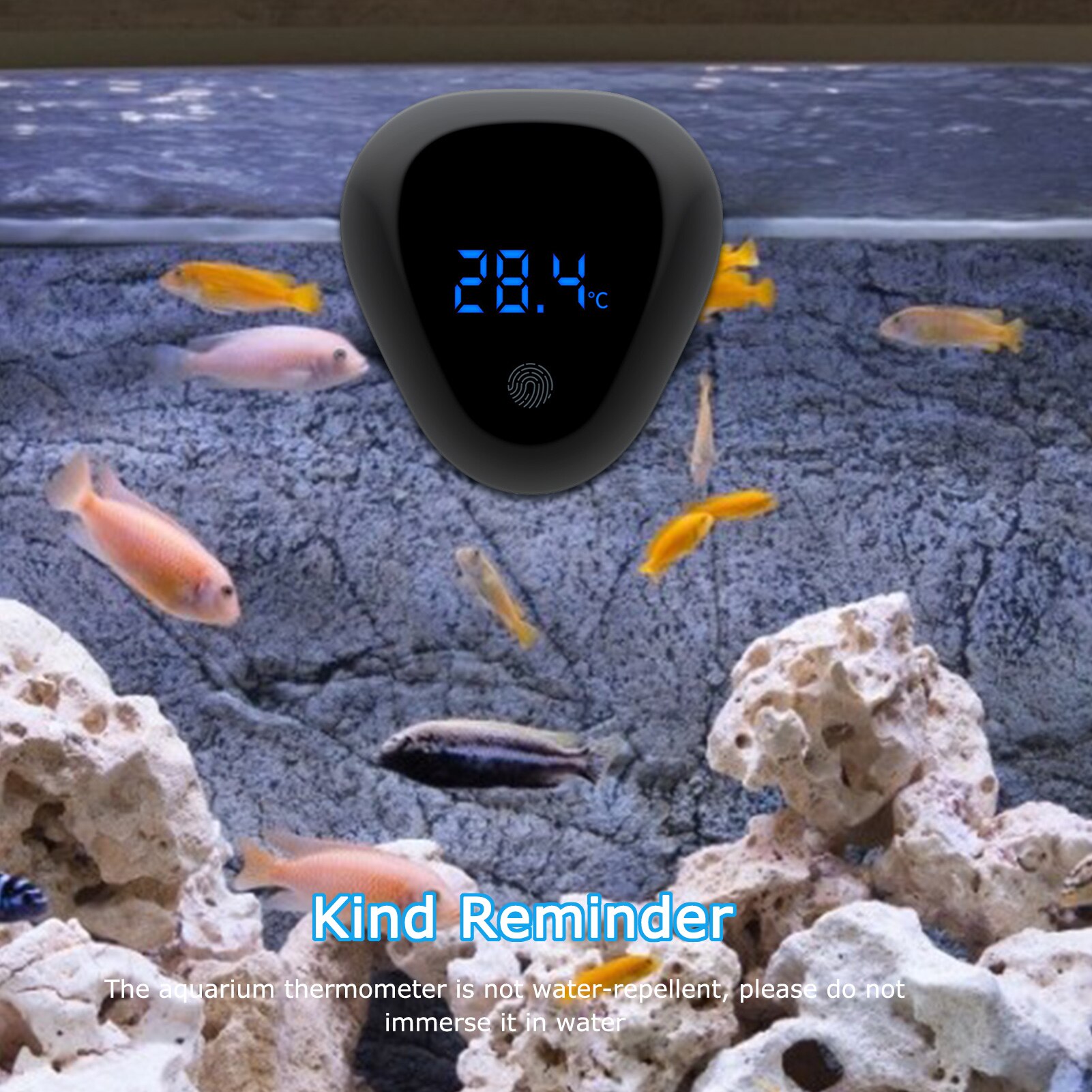 Aquarium Digital Water Monitor Tester For Pools Aquariums Fish Tank Thermometer LED Digital Touch Screen Accessories