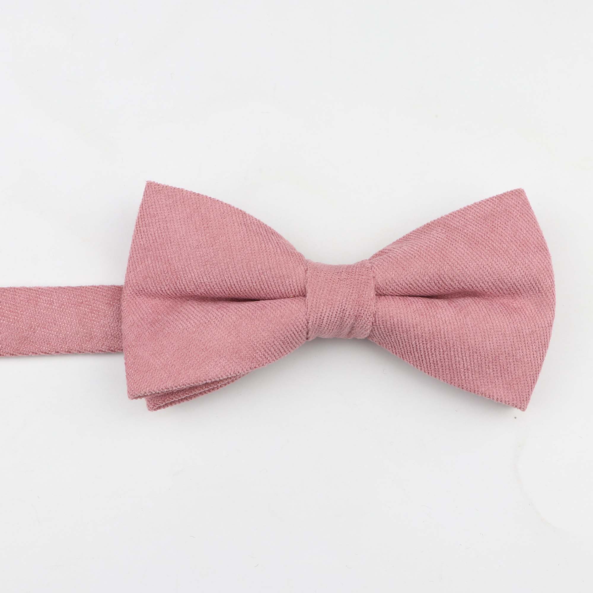 Nœud papillon en microdaim doux pour homme, couleur unie, Flexible, lisse, mat, motif décoratif, en coton: 3