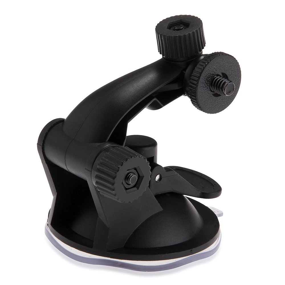 Support de voiture à aspiration pour caméra Gopro Hero 7/6/5/4/3/3 +/2/1, 1/4 pouces, noir