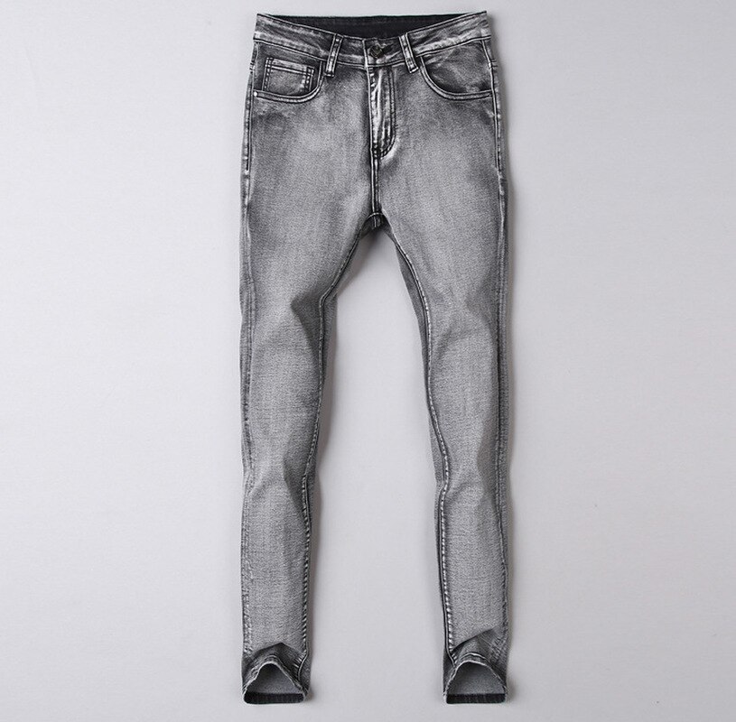 retro Herbst Winter herren Jeans Baumwolle Dünne Elastische Italien Adler Geschäft Hosen Klassische Jeans Denim Hosen Männlichen Schlauch