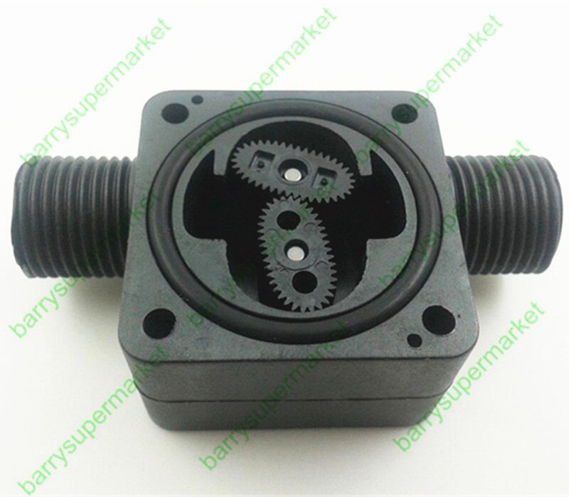 G1/2 Gear Flowsensor Vloeibare Brandstof Olie Flow Sensor Counter Diesel Benzine