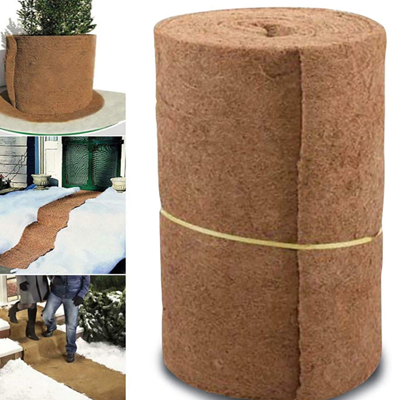 Coconut Palm Mat Moisture-Proof Flower Pot Mat Carpet Non-Slip Coco Liner Bulk Roll Mat Reptile Carpet Cushion