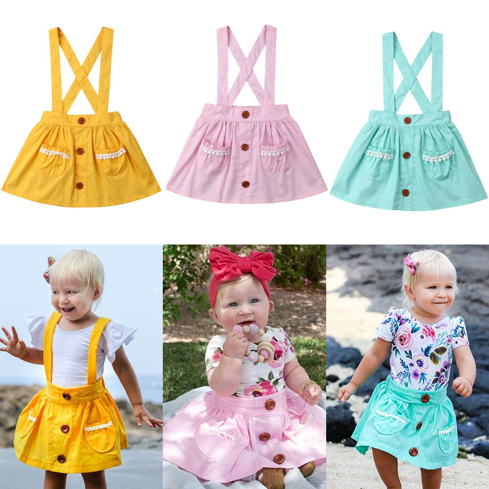 Falda Pudcoco para niña 6M-3Y AU, falda para bebé, Chico, niña, ropa De niña pequeña, falda ajustable con correa