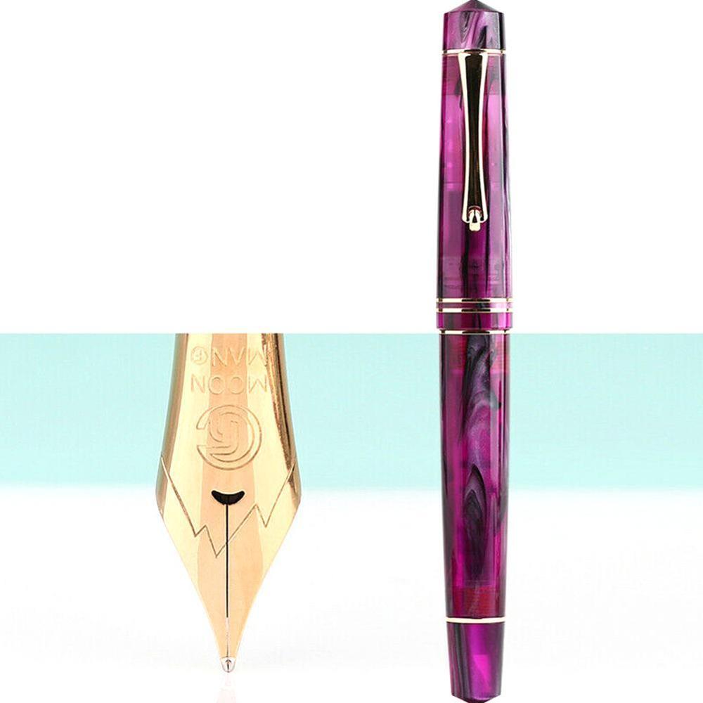 1Pc Hars Vulpen Bock Final Tip Penpunt Met Converter Gouden Clip Mooie Schrijven Pen Kantoor School Briefpapier: E
