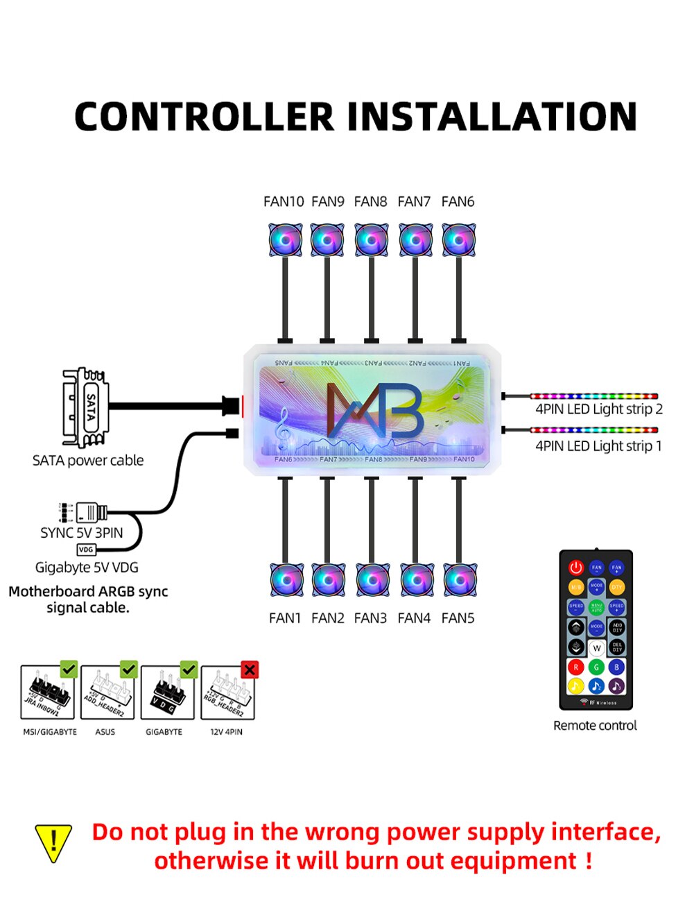 WOVIBO-Ventilador ARGB SYNC RGB de 120mm, Ventilador de refrigeración arcoíris, carcasa de ordenador, chasis, 5V, ajuste silencioso, 12cm Aura