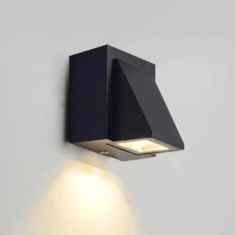 Moderne Eenvoudige 5 W Aluminium Afwerking Wandlamp Ip65 Waterdicht Buiten Straat Binnenplaats Villa Hotel Verlichting Led Outdoor Wandlamp: Cold White / 6w