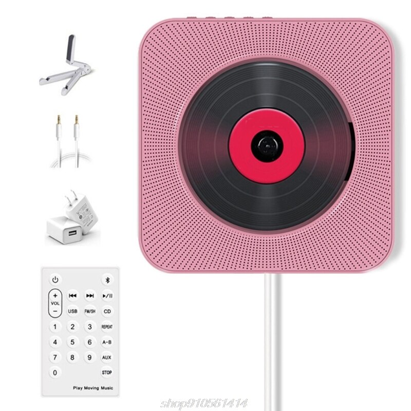 Bluetooth Player Portable Wall Mountable Music Player Home Audio Player With Remote Control FM Radio Headphone A14 21: PK