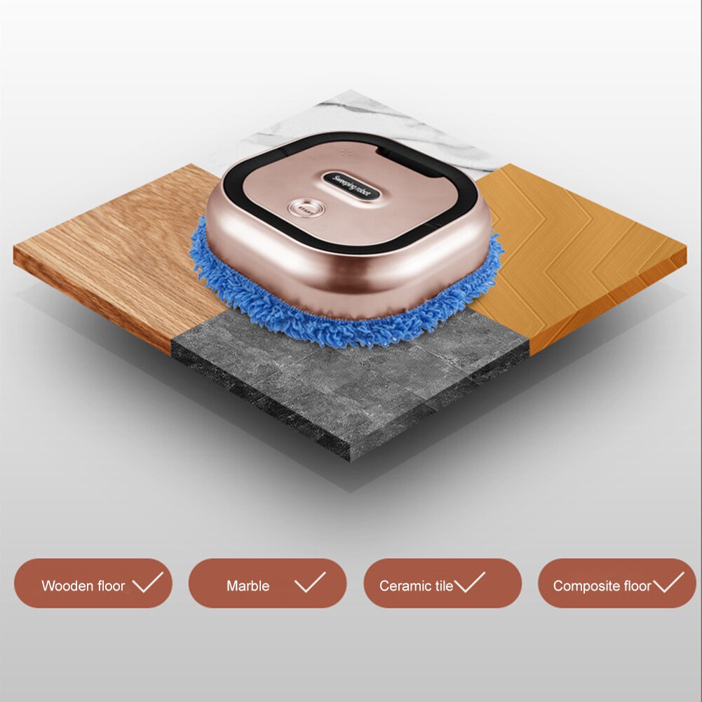 Automatic Smart Sweeping Robot Floor Mops USB Rechargeable Vacuum Cleaner Household Wet and Dry Mopping Machine Cleaning Tools