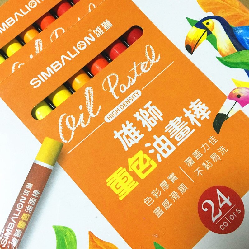 24 36 Colors Oil Pastel for Artist Student Graffiti Painting Drawing Pen School Stationery Art Supplies Soft Crayon