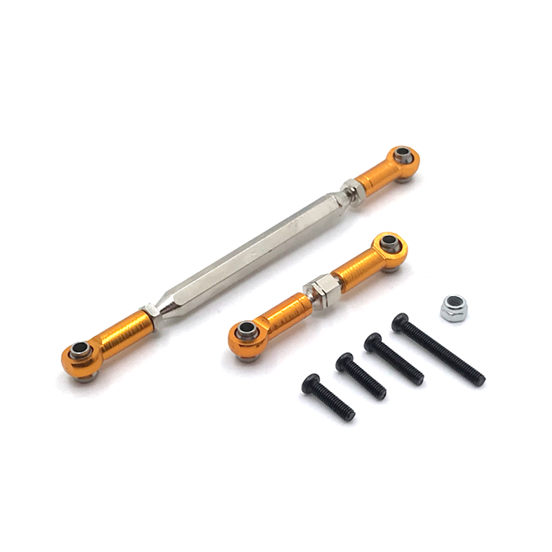 Metal Adjustable Steering Linkage Servo Link Pull Rod for WPL C14 C24 B14 B24 MN D90 D99 MN-90 FJ-45 1/12 RC Car Crawler: MULTI