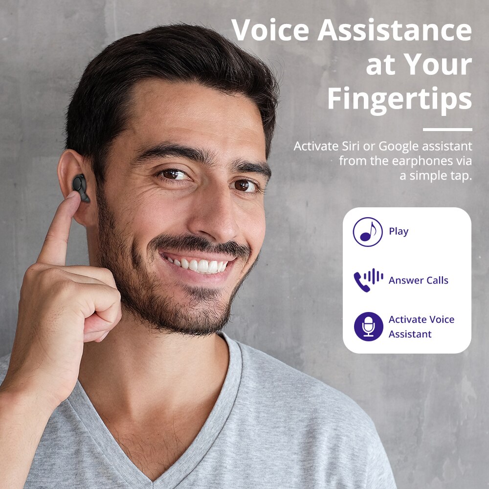 Tronsmart-Auriculares inalámbricos Onyx UV impermeables, cascos Bluetooth libre, TWS, aptX con chip Qualcomm, asistencia de voz, IPX7