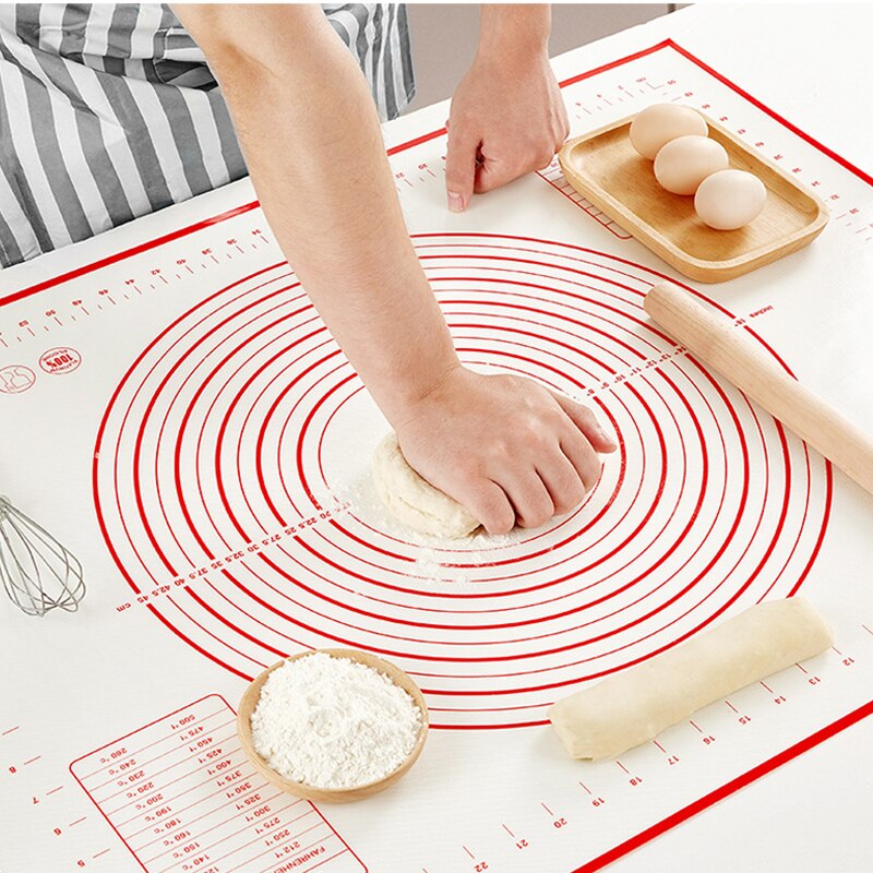 Siliconen Bakken Mat Gebak Rolling Keuken Kneden Deeg Mat Gereedschap Dikke Non-stick Rolling Matten Gebak Accessoires Vel Pads