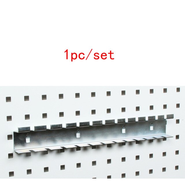 Wall-Mounted Hole board hook Hardware Tool Storage rack toolbox Hanging board Tool Storage Angle Grinder organize Box: F