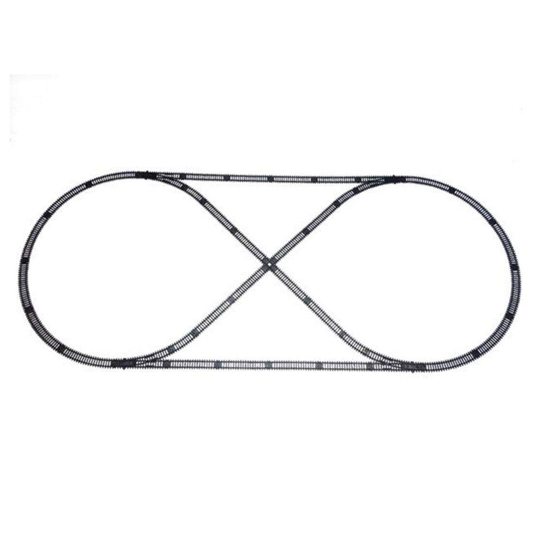 9.4/14/16 M 1:87 Zand Tafel Trein Model Spoor Set Cross Track Set - Set A/B/C Zwart: 9.4m