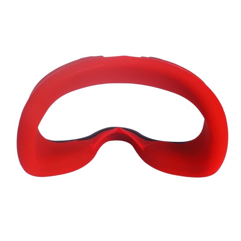 Mykt anti-svette silikon ødu maske tilfelle dekke hud til oculus oppdrag vr briller: Rød