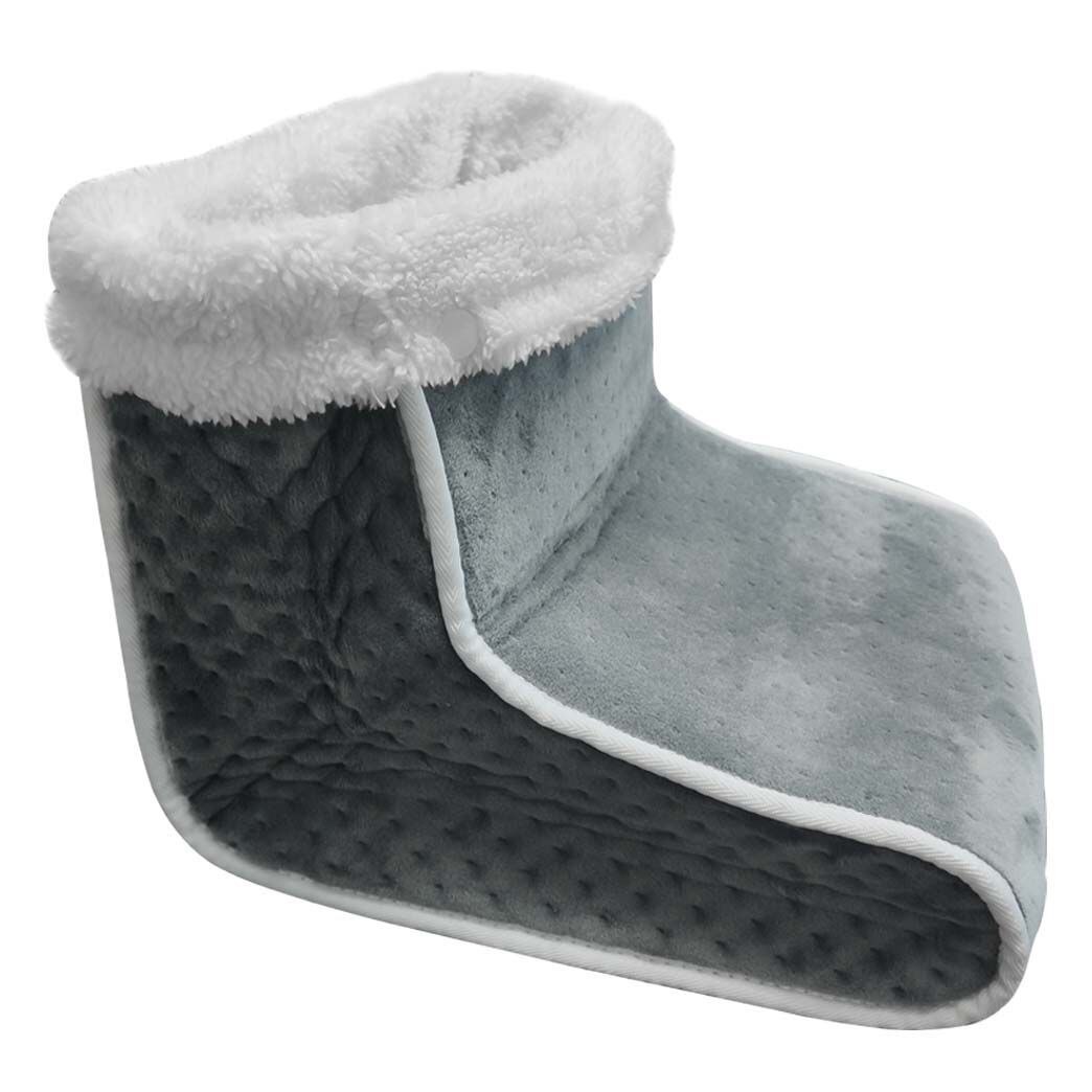 6 Level Electric Foot Warmer 4 Levels Timer Feett Heating Pad for Bed, Feet, Cramp, Office/Home: Grey / PSE 100V