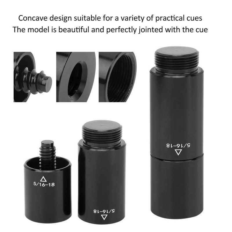 Wear‑Resistant Aluminium Pool Extension Adapter Pool Extender Sports Supplies Exercise for Billiard Pool Extension Leisure