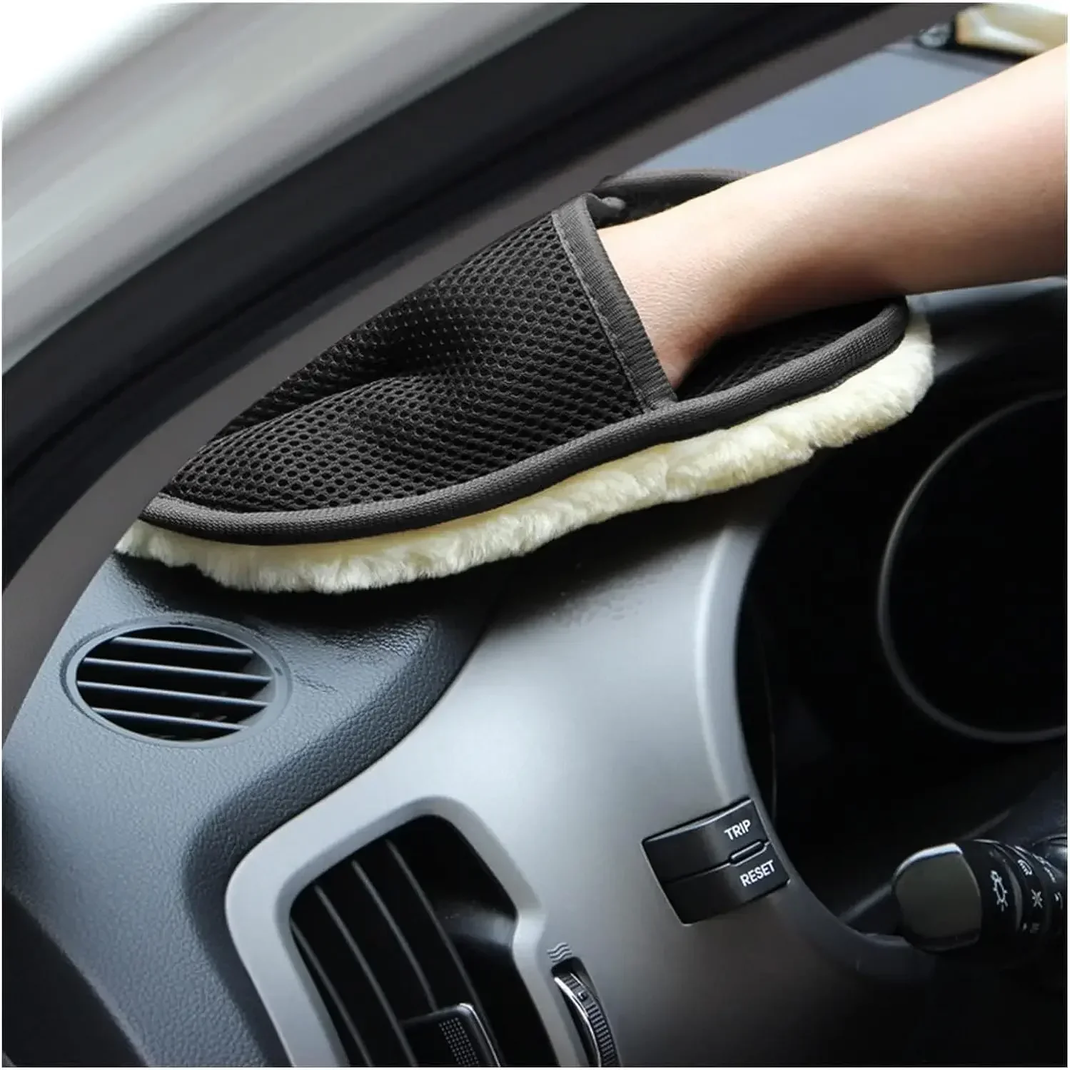 Mikrofaser-Handschuhwachsen, Pflege, Polieren, zum Reinigen, Waschen, Motorradfarbe, Karosserie, Glas, Auto