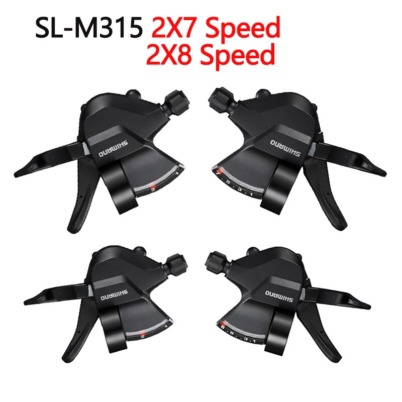 SHIMANO Altus SL-M315 7/8 prędkość zmiennokształtny cyngiel MTB rower 2x7 2x8 3x7 3x8 14S 16S 21S 24 prędkość lewa/prawa dźwignia zmiany biegów M315 M310