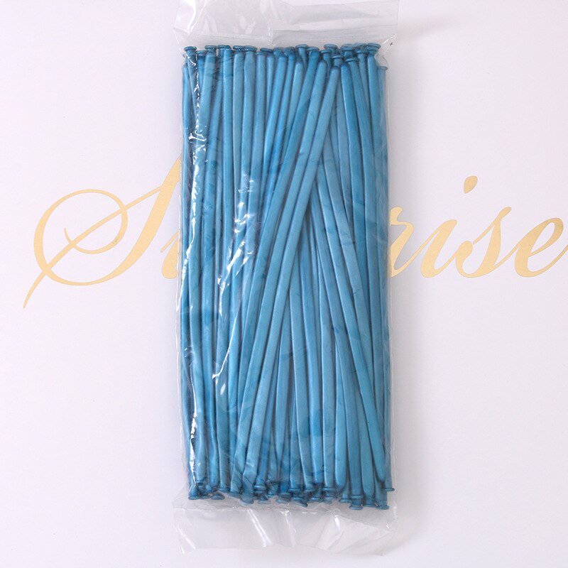 Ballons de couleur en métal 100 pièces | Bande de couleur, Ballon diy avec lettres de dessin animé, décoration de maison, fête d'anniversaire pour enfants, mariage, noël: Blue