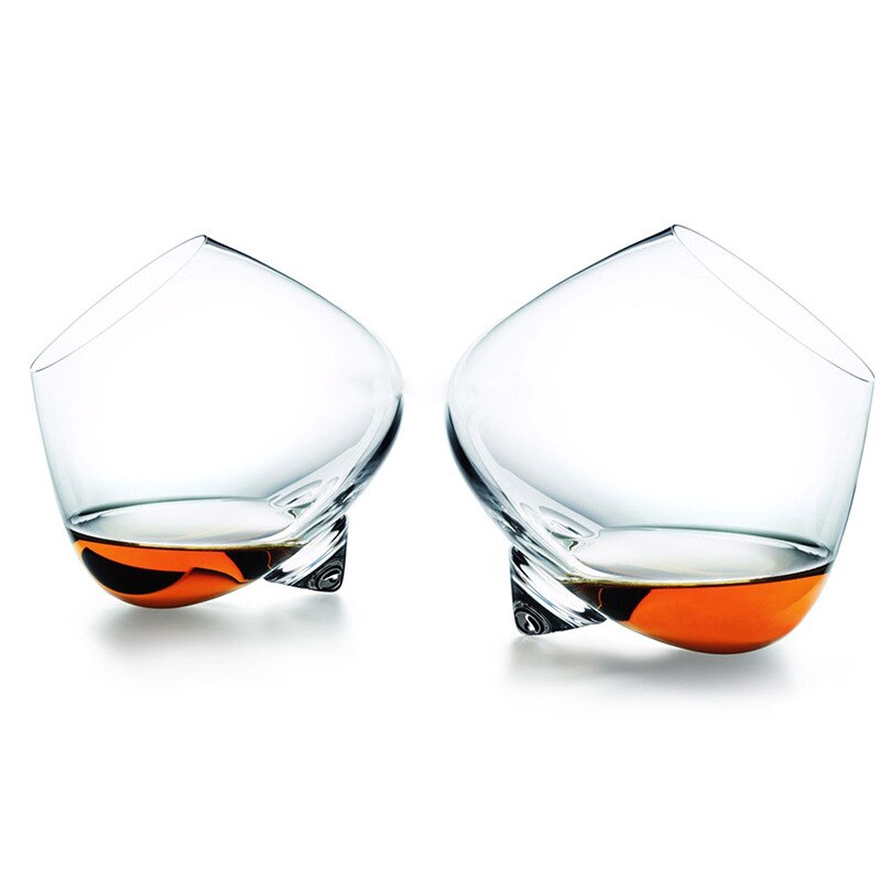 Normann Copenhagen Rocking Whiskey Crystal Glass Cinon Roly-poly Wine Cup Tumbler Liquor Cognac Martell XO Whisky Brandy Snifter