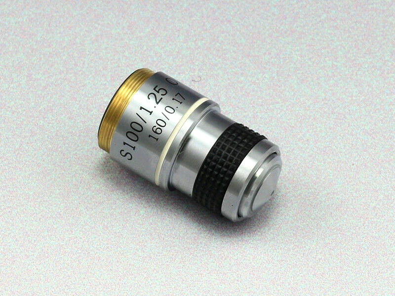 185 Achromatic Biological Microscope Objective Lens 4X 10X 20X 40X 60X 100X 1PC: 100X