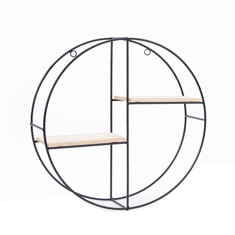 Nordic Wall-Hung Shelf Iron Round Wall Rack Home D... – Grandado