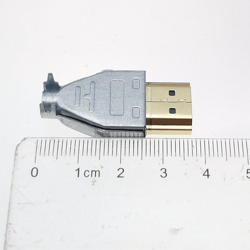 10pcs DIY HDMI-compatible Plug Connector kits Solder Wire Welding Connectors 20P HD DIY Male Plug Metallic housing