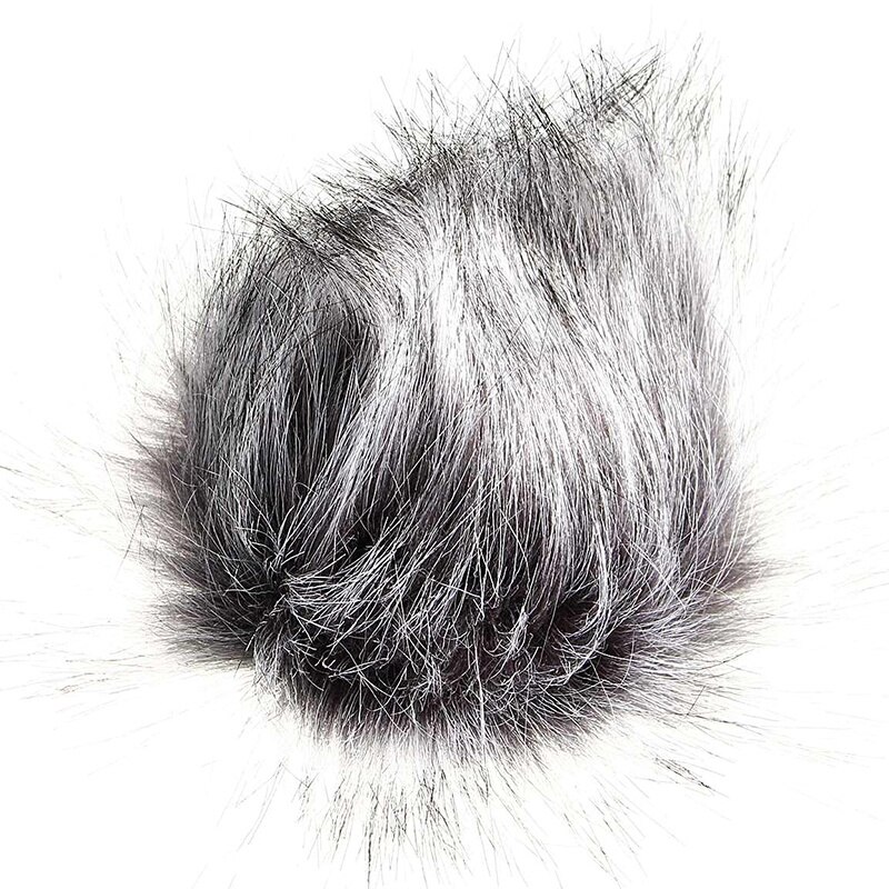Interview Microphone Camera Windproof Artificial Fur Microphone Cover Muff Windsn Sleeve Shield For Sony D50 Recorder 120X13