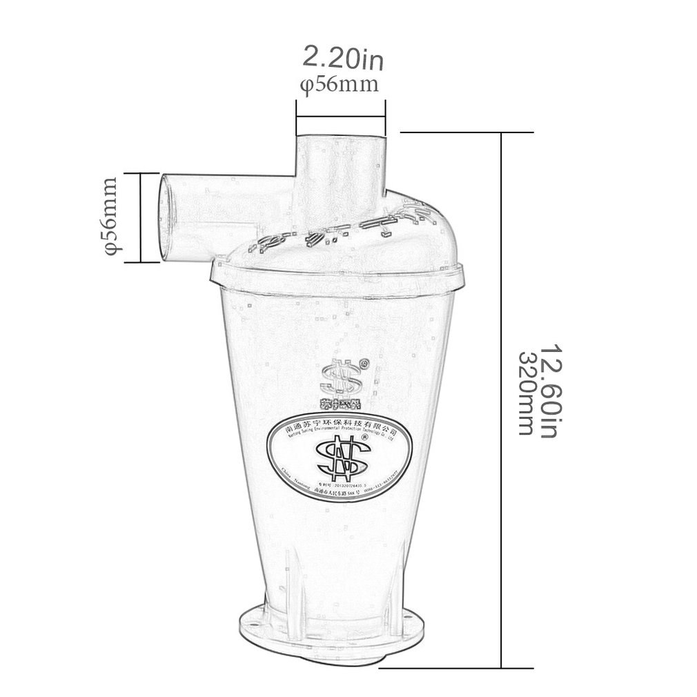 6Th Generatie Turbocharged Cycloon Industriële Stofafzuiging Filter Turbocharged Stofafscheider Cycloon