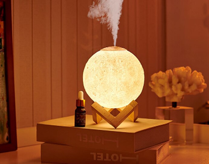 Umidificatore d'aria diametro 15cm per giove, luna, terra (senza batterie, touch tricolore)