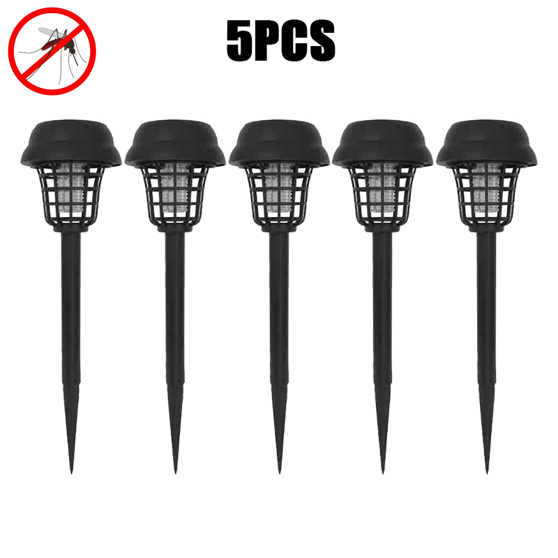 Solar Mosquito Killer Lamp Home Garden Waterproof Mosquito Repeller Outdoor Camping Electric Mosquito Artifact Lighting Lamps: green