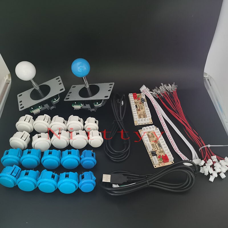 Arcade Joystick Diy Kit Nul Vertraging Arcade Diy Kit Usb Encoder Om Pc PS3 Arcade Sanwa Joystick En Push Knoppen voor Arcade Mame: 8