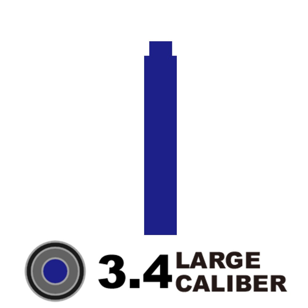 Pluma estilográfica Universal, recarga de tinta, color negro, 2,6/3,4, 10 Uds.: 3.4 blue