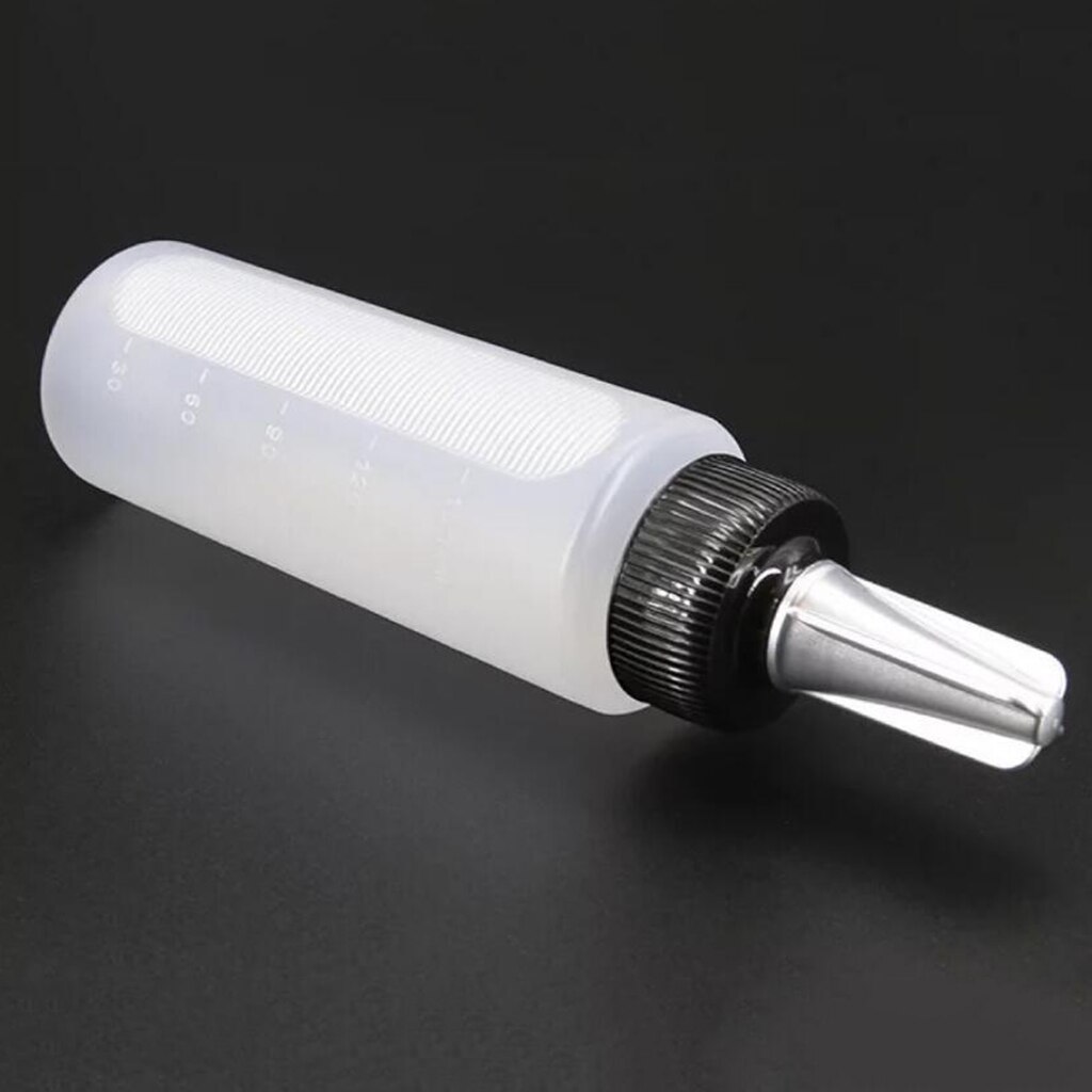 150ml Empty Plastic Salon Hair Color Measuring Tinting Applicator Bottle Empty Shampoo Applicator Bottle for Dry Washing Hair